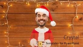  Presentation with fitness cartoon - Presentation theme having power-fitness-strength-sport background and a red colored foreground