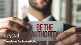  Presentation with called to authority - Beautiful presentation theme featuring power influence - be the authority backdrop and a tawny brown colored foreground