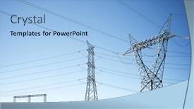  Presentation with spain - Presentation having power-line-and-clear-sky background and a light blue colored foreground