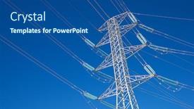  Presentation with clear - Slides consisting of power-line-and-clear-sky background and a ocean colored foreground