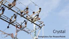  Presentation with andhra pradesh - Presentation design with power line communication - low angle view background and a light blue colored foreground