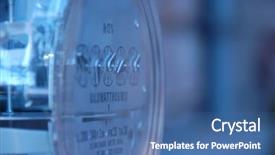  Presentation with energy power - Slide deck with power meter background and a ocean colored foreground