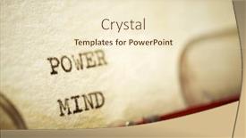  Presentation with mind power - Presentation featuring power-mind-text-written background and a cream colored foreground