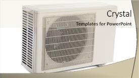  Presentation with conditioner - Presentation theme with power of the new air background and a  colored foreground