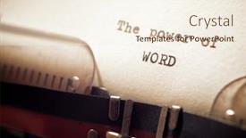  Presentation with power - Cool new slide deck with power-of-word-phrase-written backdrop and a cream colored foreground