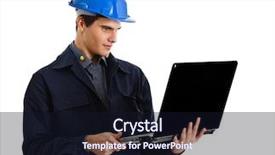  Presentation with engineer design - Colorful presentation enhanced with power plant design - portrait of an engineer using backdrop and a wine colored foreground