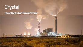  Presentation with reactor - Slide deck with reactor industry - power plant temelin shanghai china background and a coral colored foreground