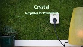  Presentation with energy power - Audience pleasing presentation consisting of power plug - energy concept outllet in grass backdrop and a tawny brown colored foreground
