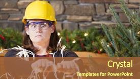  Presentation with safety - PPT layouts with power plug - holiday safety background and a red colored foreground