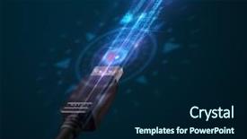  Presentation with electric cable - Cool new presentation with power plug compass - glowing electric cable close-up backdrop and a  colored foreground