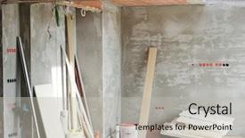  Presentation with cables - Amazing slides having cables on walls in new backdrop and a light gray colored foreground