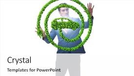  Presentation with vehicle - Beautiful slide set featuring power plug nature - businessman in electic vehicle concept backdrop and a white colored foreground