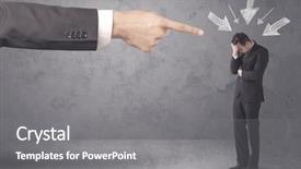  Presentation with office - Colorful PPT layouts enhanced with power point - office boss blaming young amateur backdrop and a gray colored foreground
