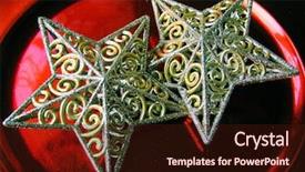  Presentation with red stars - Audience pleasing theme consisting of power point passion - cross-process photographic reproduction close up backdrop and a wine colored foreground