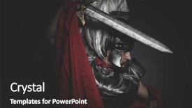  Presentation with roman - Slides enhanced with power praetorian roman legionary background and a dark gray colored foreground