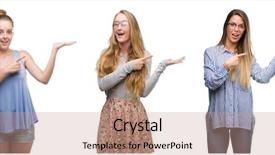  Presentation with black women support group - PPT theme enhanced with power presentation - collage of group of blonde background and a  colored foreground