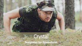  Presentation with army - Amazing PPT layouts having power rangers - war army training and people backdrop and a mint green colored foreground