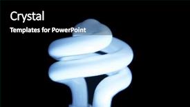  Presentation with saving - Slides having power saving light bulb background and a black colored foreground