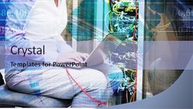  Presentation with stop violence against women - Audience pleasing PPT theme consisting of power sharing - stocks and shares against technician backdrop and a  colored foreground