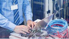  Presentation with shares - Cool new slide deck with power sharing - stocks and shares against technician backdrop and a teal colored foreground