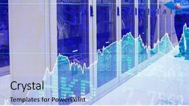  Presentation with shares - Audience pleasing slide set consisting of power sharing - stocks and shares against technician backdrop and a light blue colored foreground