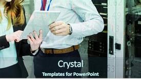  Presentation with server - Audience pleasing slide deck consisting of power sharing - stocks and shares against technicians backdrop and a  colored foreground