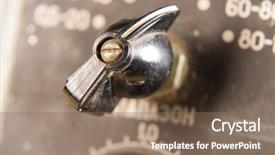  Presentation with old fashioned - Cool new slides with power shutdown - old-fashioned switch backdrop and a  colored foreground