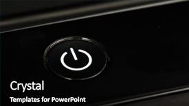  Presentation with power button - Amazing theme having power shutdown office - button backdrop and a black colored foreground