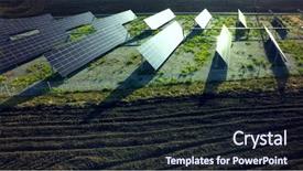  Presentation with electrical battery - Beautiful PPT layouts featuring power station alternative energy backdrop and a wine colored foreground