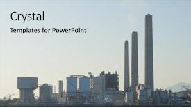  Presentation with hong kong - Presentation theme enhanced with power station in lamma island background and a sky blue colored foreground