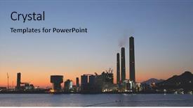  Presentation with station - Amazing presentation having power station in lamma island backdrop and a  colored foreground