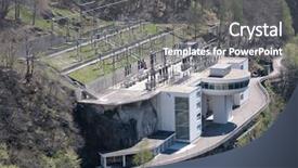  Presentation with switzerland - Presentation theme having power station in the southern background and a gray colored foreground