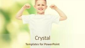  Presentation with green building ecology concept - Theme consisting of power template - advertising ecology people and childhood background and a  colored foreground