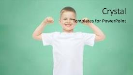  Presentation with early childhood education - PPT theme featuring power template - childhood gesture education advertisement background and a mint green colored foreground
