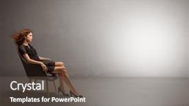  Presentation with modeling - Colorful PPT theme enhanced with power template - young beautiful woman modeling backdrop and a gray colored foreground