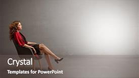  Presentation with modeling - Colorful presentation theme enhanced with power template - young beautiful woman modeling backdrop and a  colored foreground