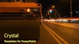  Presentation with road injuries - Theme enhanced with power tiller - repairing the road background and a wine colored foreground