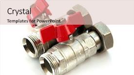  Presentation with power tools - Audience pleasing presentation consisting of power tools service - water valve set isolated backdrop and a lemonade colored foreground