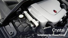  Presentation with car engine - Beautiful theme featuring powerful engine of the modern backdrop and a wine colored foreground