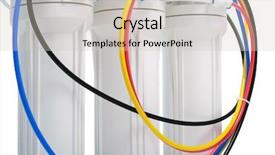  Presentation with filter - Presentation theme with powerful filter for water treating background and a soft green colored foreground