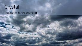  Presentation with storm clouds - Audience pleasing slide deck consisting of powerful storm clouds backdrop and a light blue colored foreground