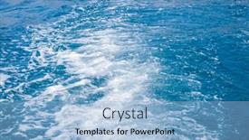  Presentation with moving sea - PPT layouts enhanced with powerful-water-stream-after-speed background and a light blue colored foreground