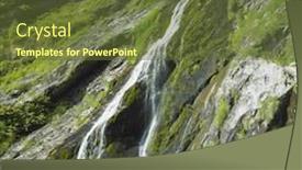  Presentation with ireland - Presentation theme enhanced with powerscourt-waterfall-county-wicklow-ireland background and a tawny brown colored foreground