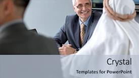  Presentation with arabian nights - Theme with pr - satisfied pr manager talking background and a light blue colored foreground