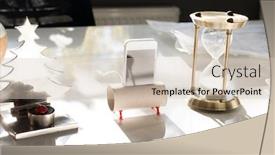  Presentation with solutions - Beautiful PPT layouts featuring practical solutions phone speaker backdrop and a soft green colored foreground