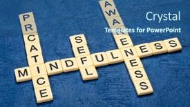  Presentation with mindfulness - Amazing presentation theme having practice-mindfulness-and-self-awareness backdrop and a ocean colored foreground