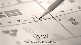  Presentation with mathematics - PPT theme featuring grading practices - children's mathematics exercise background and a lemonade colored foreground