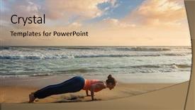  Presentation with sun salutation - Slide deck featuring practices ashtanga vinyasa yoga surya background and a soft green colored foreground