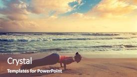  Presentation with vintage retro - PPT theme consisting of practices ashtanga vinyasa yoga surya background and a violet colored foreground