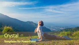  Presentation with surya - PPT theme enhanced with practices ashtanga vinyasa yoga surya background and a tawny brown colored foreground